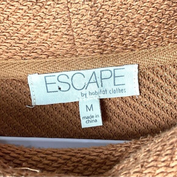 Escape Loop cotton Terry Drawstring Pullover Sweater in Spice Womens Size Medium - Picture 4 of 7